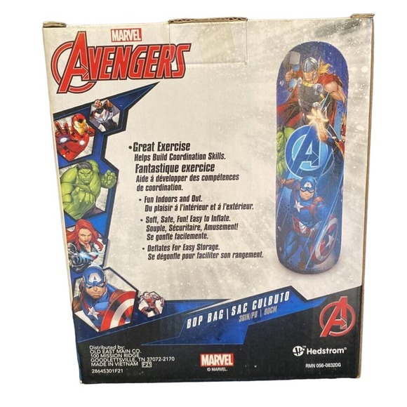 MARVEL AVENGERS 36” BOP BAG (HULK, THOR, IRON MAN, CAPTAIN AMERICA) KIDS 4+ NEW - Picture 3 of 4